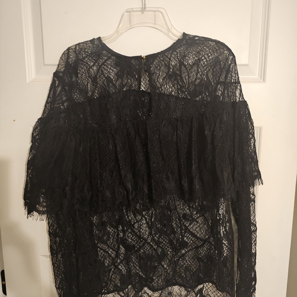 Elegant Black Lace Top